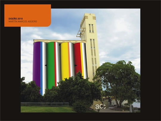Nueva pintura exterior de los Silos Davis de Rosario 2010
