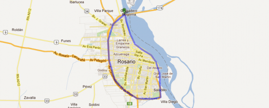 Mapa ciudad de Rosario