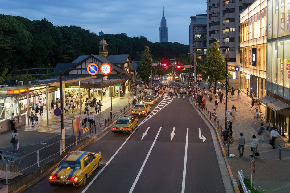 Estación Harajuku en Japón