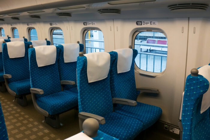 Interior de un Shinkansen