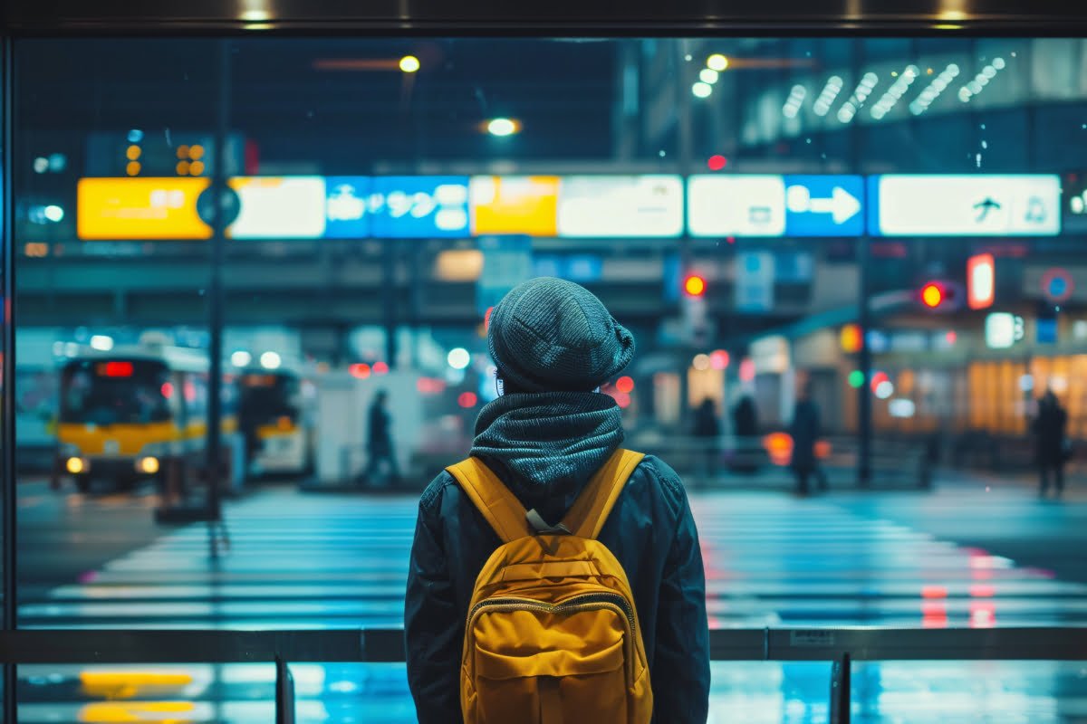 pasajero aeropuerto en japon