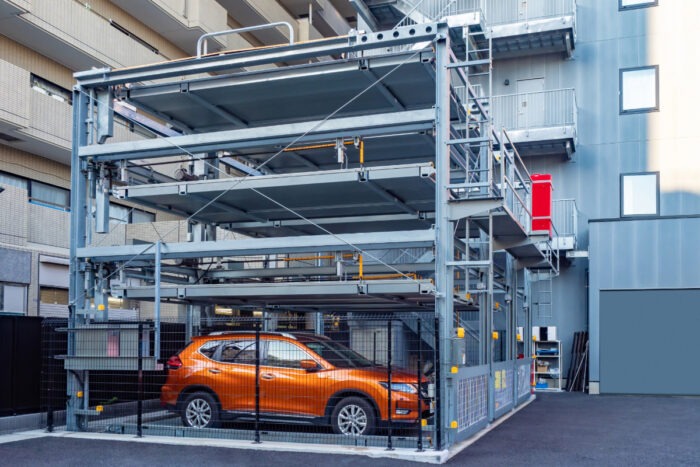 parking en tokio, japón