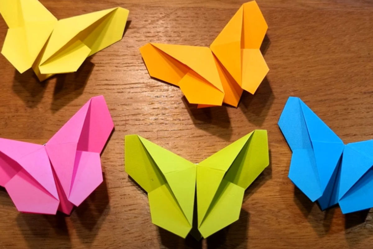 Origami paso a paso: cómo hacer la mariposa