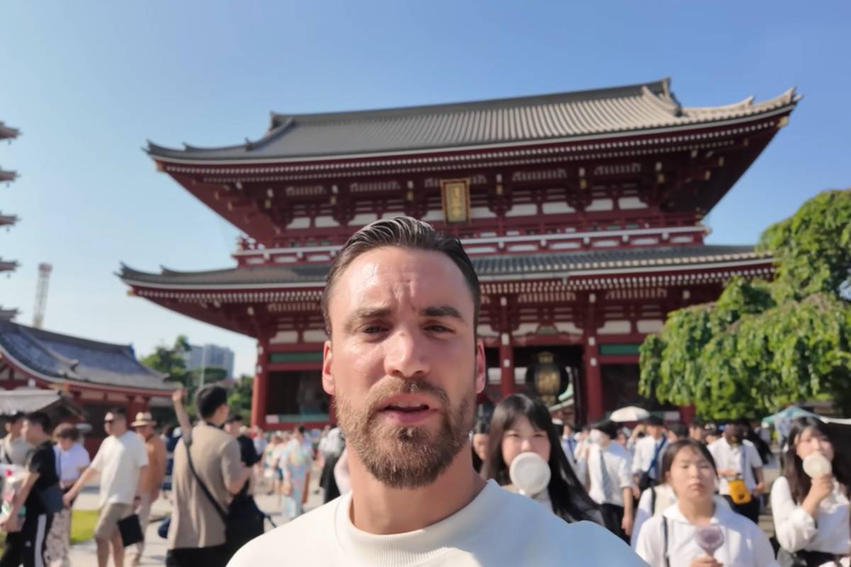 Nicolás Tagliafico cumplió su sueño y visitó Japón por primera vez